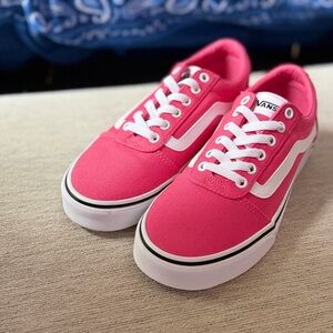 Vans Pink Canvas Shoes - NEW